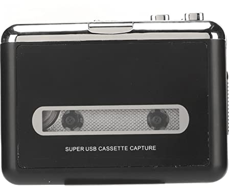 Plyisty Ton008 ConvertisSeur Cassette Contre MP3, Lecenteur de Cassette Stéréo Haute Fidélité, Lecenteur de Bande USB Rétro Innovant avec Haut-Parleurs Amovibles