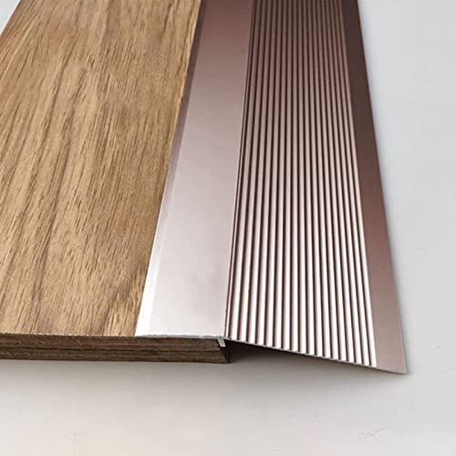 RLKHXBS Bande de Transition au Sol de 4 Pouces de Large, réducteur de Porte métallique/Rampe de seuil/Garniture de Bord pour Les Transitions inégales, Grande moulure pour Balayage pour Fauteuil