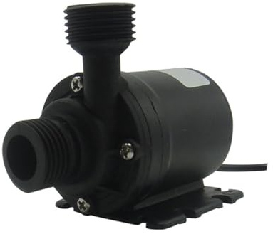 DC 12V/24V Electric Water Pump Portable Submersible Water Pump 5/5.5M 800L/h Brushless Motor for Cooling System Fountains Heater(12V)