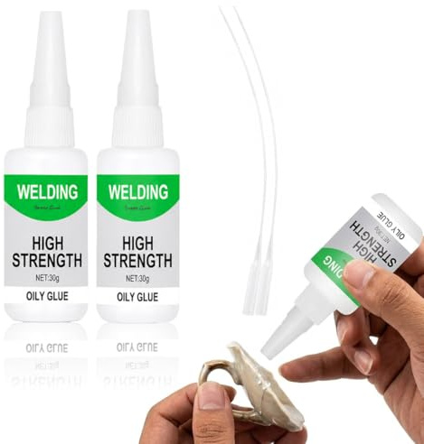 EBHO Pegamento instantáneo en gel extra fuerte 30 g – Superpegamento con gotero – transparente, no mancha, impermeable y resistente al calor – adhesivo para plástico, madera, metal, vidrio