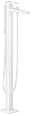 hansgrohe bodenstehende Wannenarmatur, für 2 Funktionen, Mattweiß