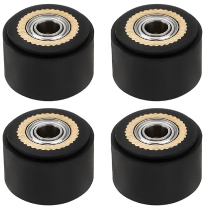 Be In Your Mind Lot de 4pcs Roue à Galet de Pincement Roulement à Billes en Laiton pour Roue de Pressage de Papier pour Machine de Découpe Compatible avec Roland Compatible avec GCC 4x11x16mm