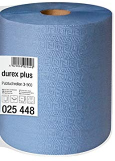 TEMCA Putztuch Putztücher Putztuchrolle Putzpapier Werkstattrolle 36 x 38cm 500 Bl./ Rolle * 3lagig 1 Rolle