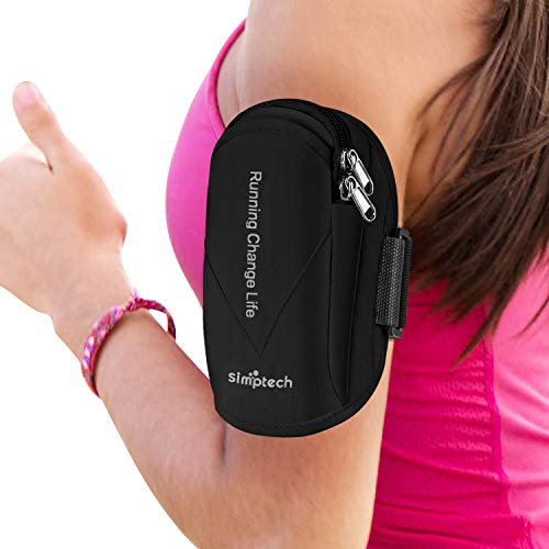 Simptech - Porta Cellulare Telefono da Corsa Fascia Braccio Smartphone Portacellulare per Correre Running per iPhone 14/13/Pro Max/Plus/Mini/12/11/SE/XR