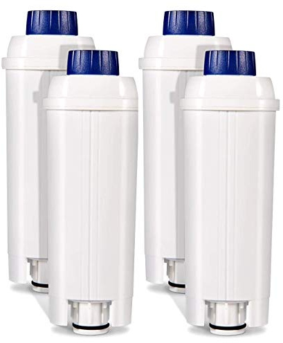 Aqualogis - Filtro de agua compatible para cafeteras Delonghi DLSC002, De'longhi Filtro de agua, cartucho de filtro de carbón activo suavizante, con ECAM, Esam, ETAM, BCO, EC (4 unidades)