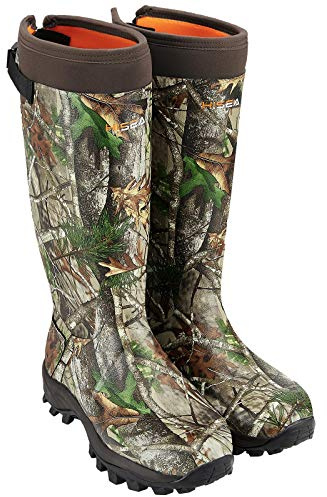 HISEA Men's Rubber Hunting Boots, Neoprene Insulated Waterproof Work Boots