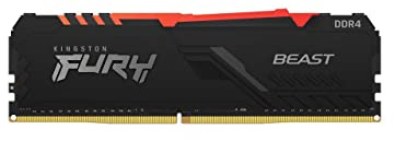 Kingston FURY Beast RGB 32GB 3200MT/s DDR4 CL16 Memoria Gaming Kit per Computer Fissi Modulo Singolo KF432C16BBA/32