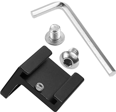 SHY878 Kaltschuhmontage Adapter 90 Grad Winkel for DSLR. Kamerastrein an dem Seitenkäfig anbringen Schnelle Freigabe l Halterungsplatte Griff 1/4Schrauben