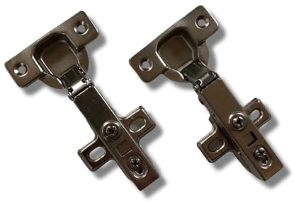 NELI 2er-Set Scharniere (neu) mit Softclose für Besta mit 2 Scharniere und 8 Schrauben
