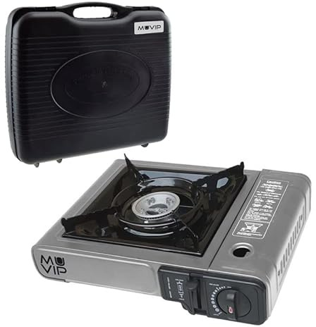 Cuisinière portative à gaz, réchaud de camping, cuisine cartouche à gaz, pour camping, campingaz avec mallette