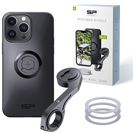 SP CONNECT Road Bike Bundle | SPC+ | für iPhone 14 Pro Max | Handyhalter für Road Bike| Fahrrad Handy Halterung Gadget