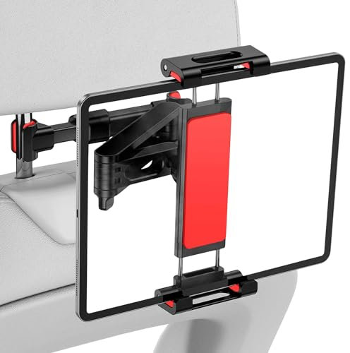 OcioDual Porta Tablet da Auto, Supporto Tablet Auto, Morsetto per Poggiatesta, Supporto Estensibile per Telefoni e Tableta tra 4,4 e 11, Rotazione a 360º, Accessori Bambini