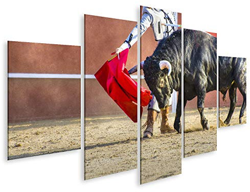 islandburner cuadro sobre lienzo luchando toro imagen de España Toro negro imágenes murales carteles