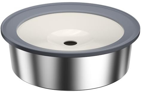 No Spill Dog Water Bowl, 1.5L Stainless Steel Slow Drinking Water Dish Dispenser, Spilling Drip & Splash Proof Slobber Stopper for Dogs Cats Messy Drinkers