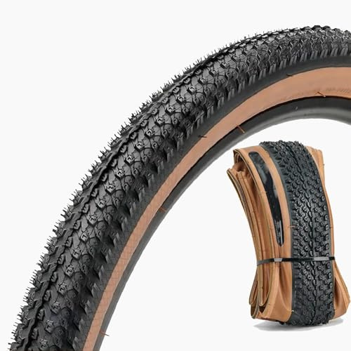 Neumático de Bicicleta de 26x1.95/27.5x2.1/29x2.2 Pulgadas, neumático de Bicicleta de montaña Plegable de Repuesto para MTB Electro Bici Hibrida Montaña(26x1.95)