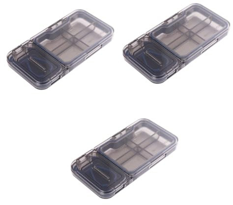 FOMIYES 3Er-Box Pillentrenner Tablette Pillensplitter Pillensortierer tabletten dosierer pill cutter pill box aufschnittmaschine Medikamentensplitter Tablettenaufbewahrungshalter Stk Blue