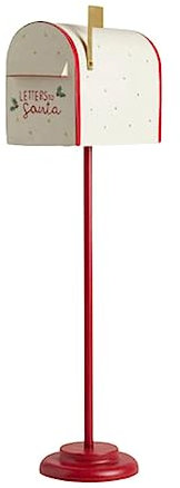 Modern Mailbox Floor Standing Drop Box All In One Post Box Large Capacity Parcel Box Creative Outdoor Christmas Mail Boxes(1 Pack)