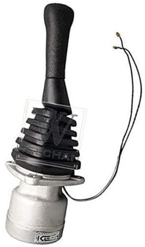 JUNPIY Palanca de Mando for Excavadora DH-5 DH220-5 DH280-5 DH360-5 Válvula piloto con 6 Orificios y 1 botón de Funcionamiento Joystick de Excavadora