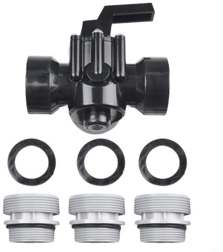 RichVibe Swimming Pool Pump Valve 3-Way Diverter for 4517 Spa Filter Plumbing Parts Water Flow Control Hose Connector Backwash System Component