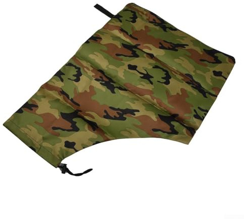 ZWEquipint Borsa per la raccolta di soffiatori per foglie, grande capacità, da giardino, con chiusura a coulisse, tessuto non tessuto resistente, 60 44 35 cm, nero (mimetico)