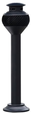 RUNZE765Z Standaschenbecher Aschensäule aus Edelstahl for den Außenbereich, Aschensäule mit Mehreren Rauchabzügen Aschenbecher Outdoor/Aschenbecher(Schwarz)