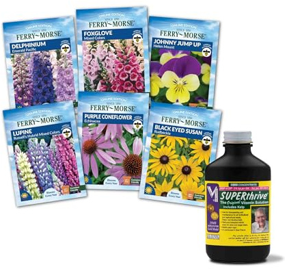 SUPERthrive Original Plant Vitamin Solution with Kelp for All Plants, 4 oz. Plus Perennials to Plant in Fall Seeds