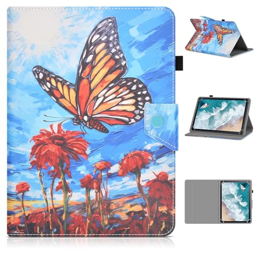 KATUMO Universal Case for 10 inch / 10.1 inch Tablet | for All Kinds of 9.6-10.5 inch Android / iOS / Windows Tablet, Travel Portable Folio Leather Cover, Stand and Magnetic Buckle