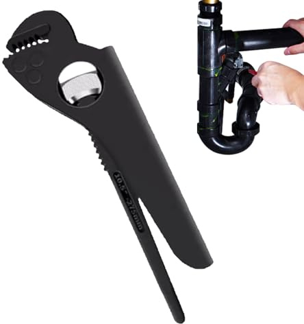 Nbbwwu Llave Ajustable Para Tuberías - Tenazas De Fontanería De Acero Al Carbono Para Cañerías,Herramienta Antideslizante Para Juntas Calentador Agua Fregadero Cocina Baño Inodoro Fontanería Agrícola