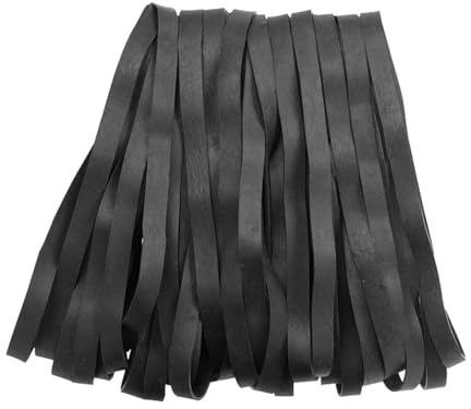 25 PSC Rubber Bands 200mm*10mm, Large Elastic Bands, Heavy Duty Trash Can Band Rope, Strong Thick Elastic Rubber Bands Set for Industrial Home Office School File Folders Garbage Can