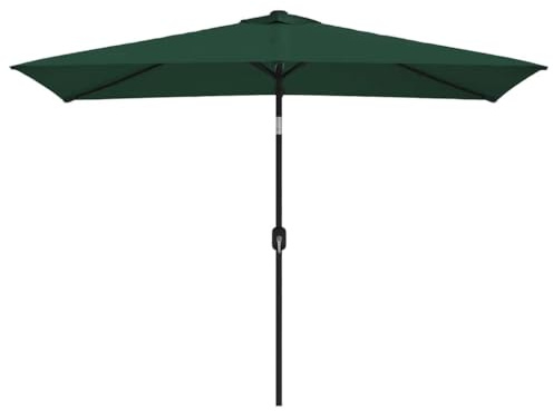 Mokuyary Parasol 200x300 cm Vert Rectangulaire Jardin | Protection Solaire pour Extérieur, Terrasse, Piscine, Plage, Restaurants, Balcon