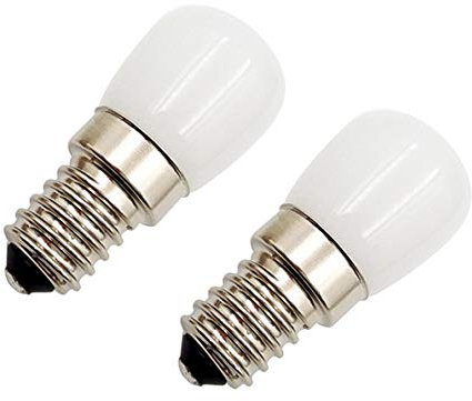ShuoHui Lot de 2 mini ampoules LED de rechange 230 V AC 3 W 3000 K E14 pour machine à coudre, réfrigérateur