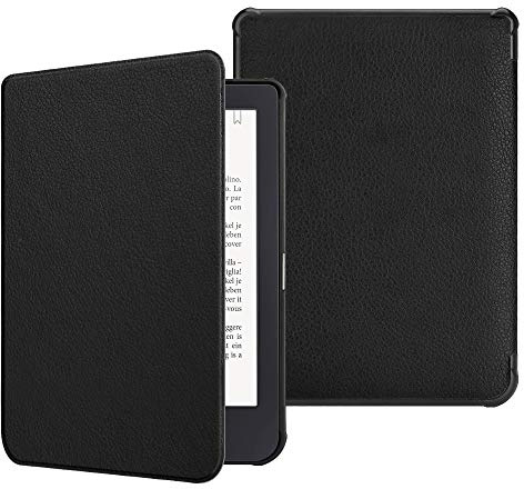 Fintie Hülle für Tolino Shine 3 eReader (2018)/Kobo Clara HD eReader (2018) | Ultradünne Schutzhülle mit Auto Schlafen/Wachen und Magnetverschluss, Schwarz