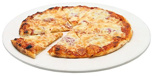BBQ-Toro Pizzastein rund | Ø 38 cm | Steinplatte für Pizza und Flammkuchen | Cordierit Stein für Grill, Backofen, und Gasgrill | Backstein, Brotbackstein, Pizzateller, Baking Stone