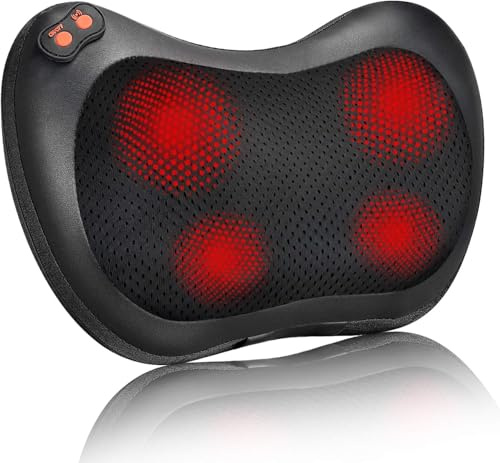 iKristin Back Massager with Heat Shiatsu Neck Massager for Relax Muscles