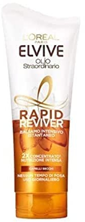 L'Oréal Paris Rapid Reviver Elvive Außergewöhnliches Öl, angereichert mit Aminosäure und Jojobaöl, für trockenes Haar, 180 ml