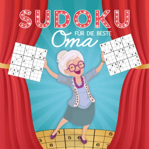 Sudoku Rätselbuch für Oma - mittel bis schwer in großer Schrift mit Lösungen: 120 Großdruck Rätsel für Senioren