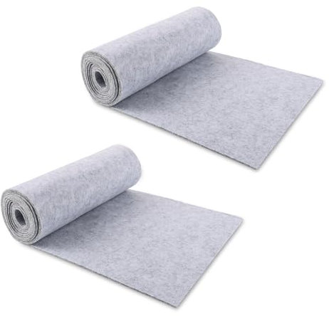 DAJAVE 2 Rolle Filz Meterware 3mm,2 Rolle Filzrolle Filzstoff 30 x 250cm,Filzstoff Meterware 3 mm Filzmatte Polyester Filzrolle Filzmatten zum Zuschneiden für DIY Filzunterlage Taschenfilz Patchwork