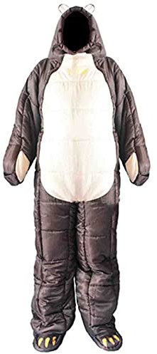 Schlafsäcke für Erwachsene, Schlafsack mit Armen und Beinen, 0 Grad tragbarer Schlafsack für Erwachsene, kompakter, Leichter Schlafsack für kaltes Wetter