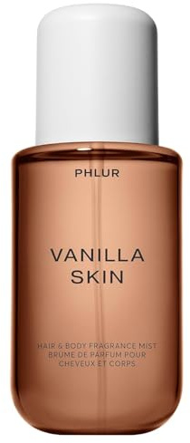 PHLUR Vanilla Skin Body Mist, 8 Fl Oz - Hair and Body Perfume for Women, Vanilla Perfume Body Spray with Pink Pepper, Cashmere Wood & Sandalwood Fragrance