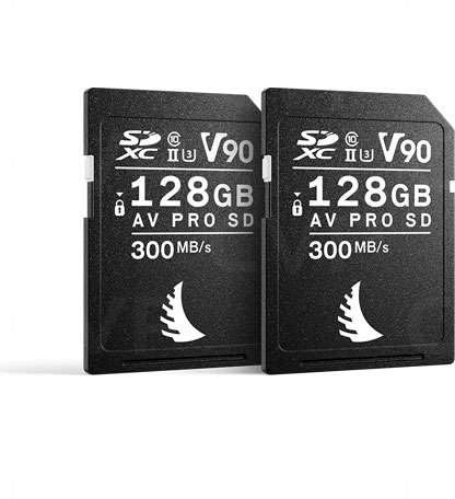 Angelbird Match Pack - Tarjeta de Memoria AV Pro SD MK2 de 128 GB UHS-II V90 U3 Clase 10 para Canon, 2 Unidades