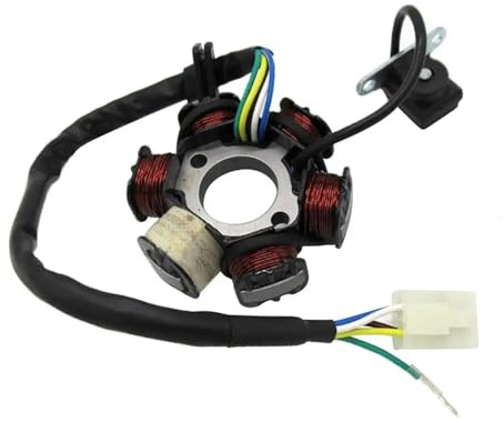 2425279031 Encendido Magneto Estator para 50cc 110cc 125cc 150 Quad Motocicleta 5 Cables 6 Estator De Bobina Bobina Encendido Estátor
