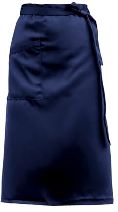 heavenlife Kochschürze Damen, Kellnerschürze mit Tasche, 68x70cm Vorbinder Schürze Damen, Verstellbare Lang Vorbinder für Restaurants, Cafés, Grillfeste