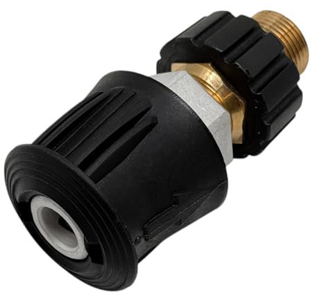 M&M Smartek Adaptateur pour nettoyeur haute pression Parkside Quick Connect vers filetage extérieur M22, avec caoutchouc, compatible avec Parkside, réplique robuste