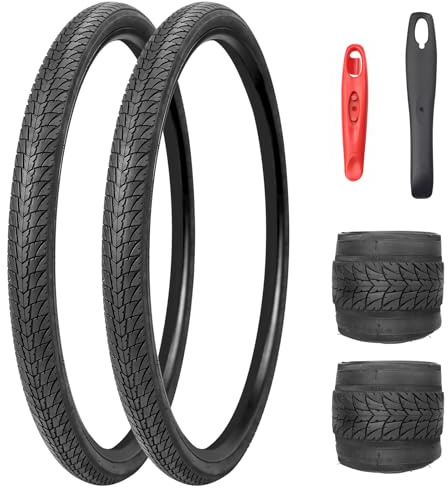 MEGHNA 2 pièces 700x38c Pneus de vélo de route Rennradreifen pour vélo Gravel 29 pouces - 30 PSI - Manchon de vélo