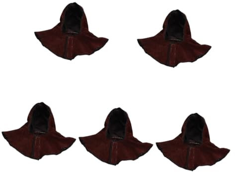 DIYEAH 5 Piezas De Casco De Soldadura Gorro De Soldador Capa Térmica Capucha De Soldadura Capucha De Trabajo Protectora Protección Para Trabajo Sí Piel De Vaca Color Aleatorio
