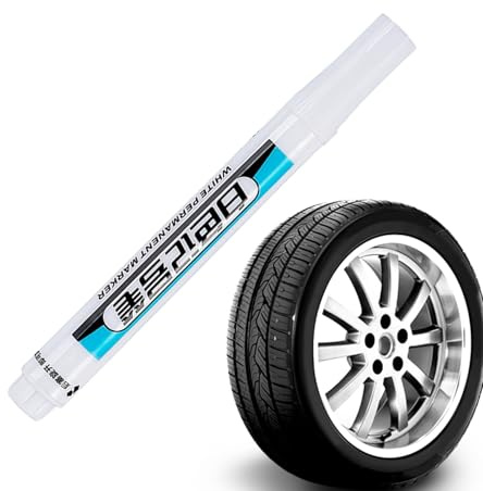 Celuicion Marcatore Per Pneumatici Per Auto | Marcatore Bianco Impermeabile Ad Asciugatura Rapida - Di Marcatura Automobile Riutilizzabile Versatile Per Riparazione Decorazione Uso Commerciale