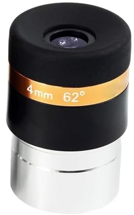 Teleskop Zubehör Okulare 4/10/23 mm Teleskop Objektiv Weitwinkel 62 Grad asphärisches Okular beschichtetes Teleskop Zubehör für 1,25 Zoll (4 mm)