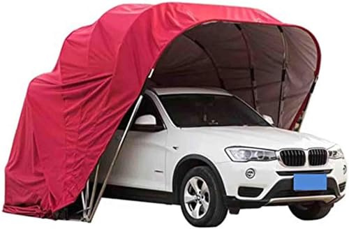 Refugio para garaje para todo tipo de clima, plegable, retráctil, con cerradura, protección duradera para automóviles al aire libre