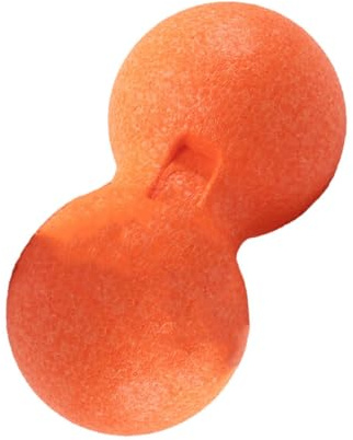 Orangefarbener Massageball in Erdnussform aus Epp, 1 Stück
