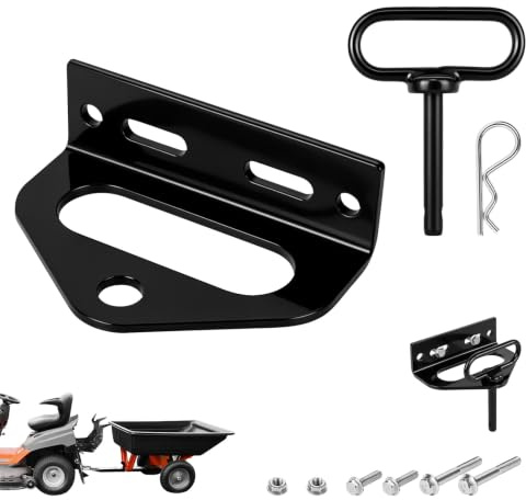Trendecor Attacco universale per tosaerba con perno di frizione, sfera di traino in acciaio con bullone, compatibile con trattori tosaerba, trattori, rimorchi per biciclette, carrelli da golf
